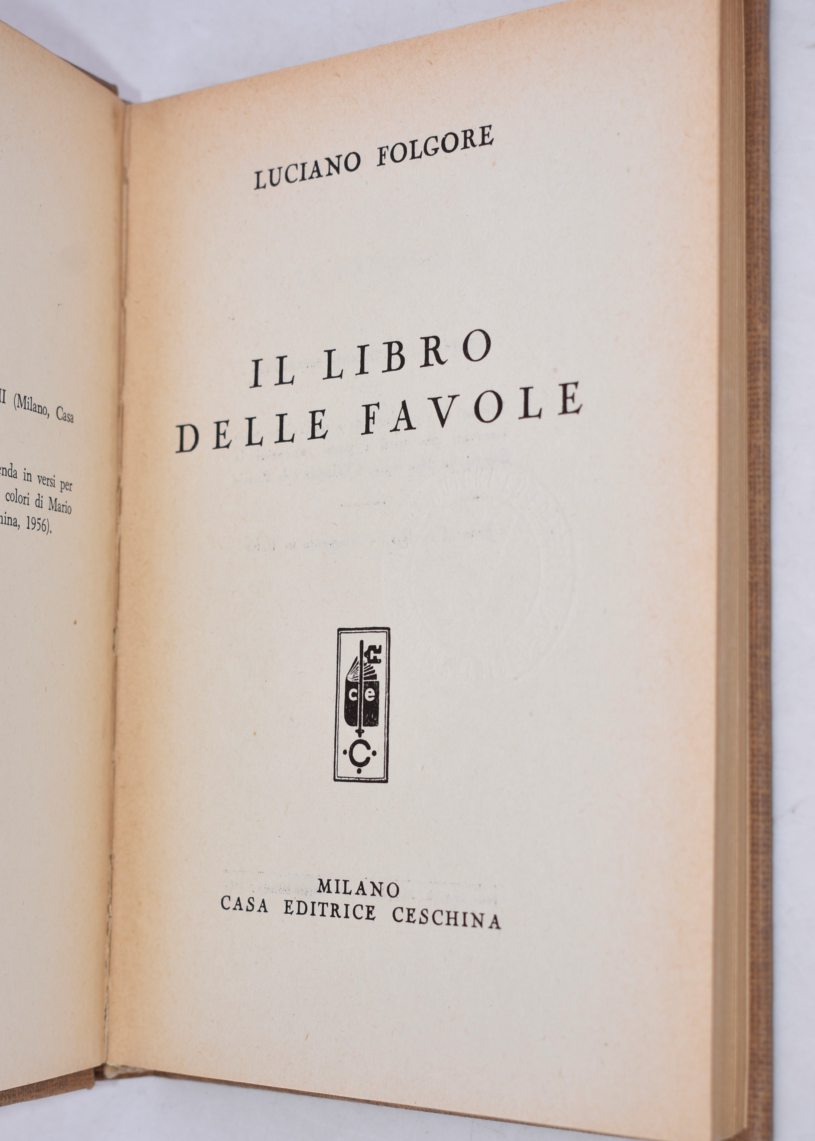 Folgore, Luciano (vecchi, Omero). il Libro delle Favole. 1956..