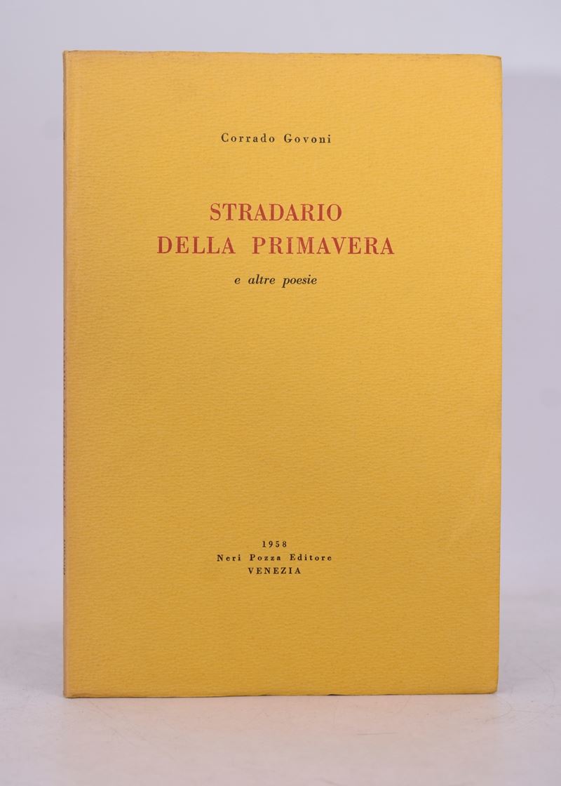 Govoni, Corrado. Stradario della Primavera e Altre Poesie. 1958.