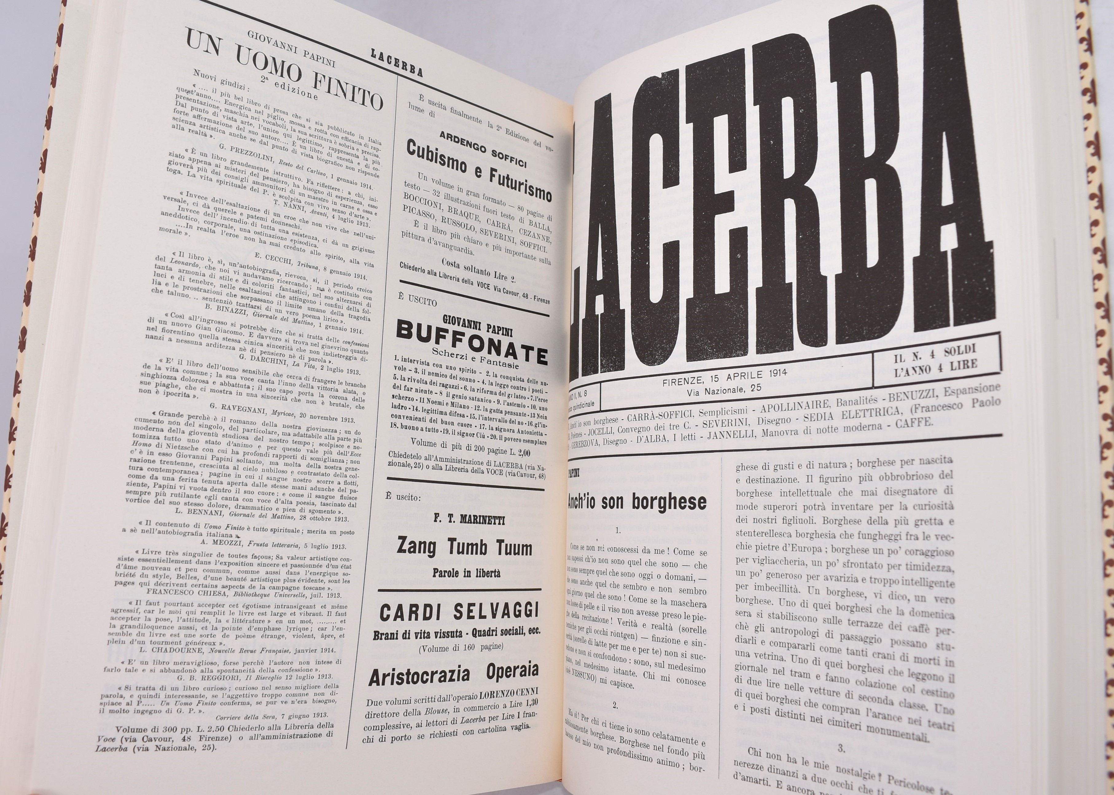 Lacerba. Firenze 1913-1915 + Introduzione a Lacerba. 1970.