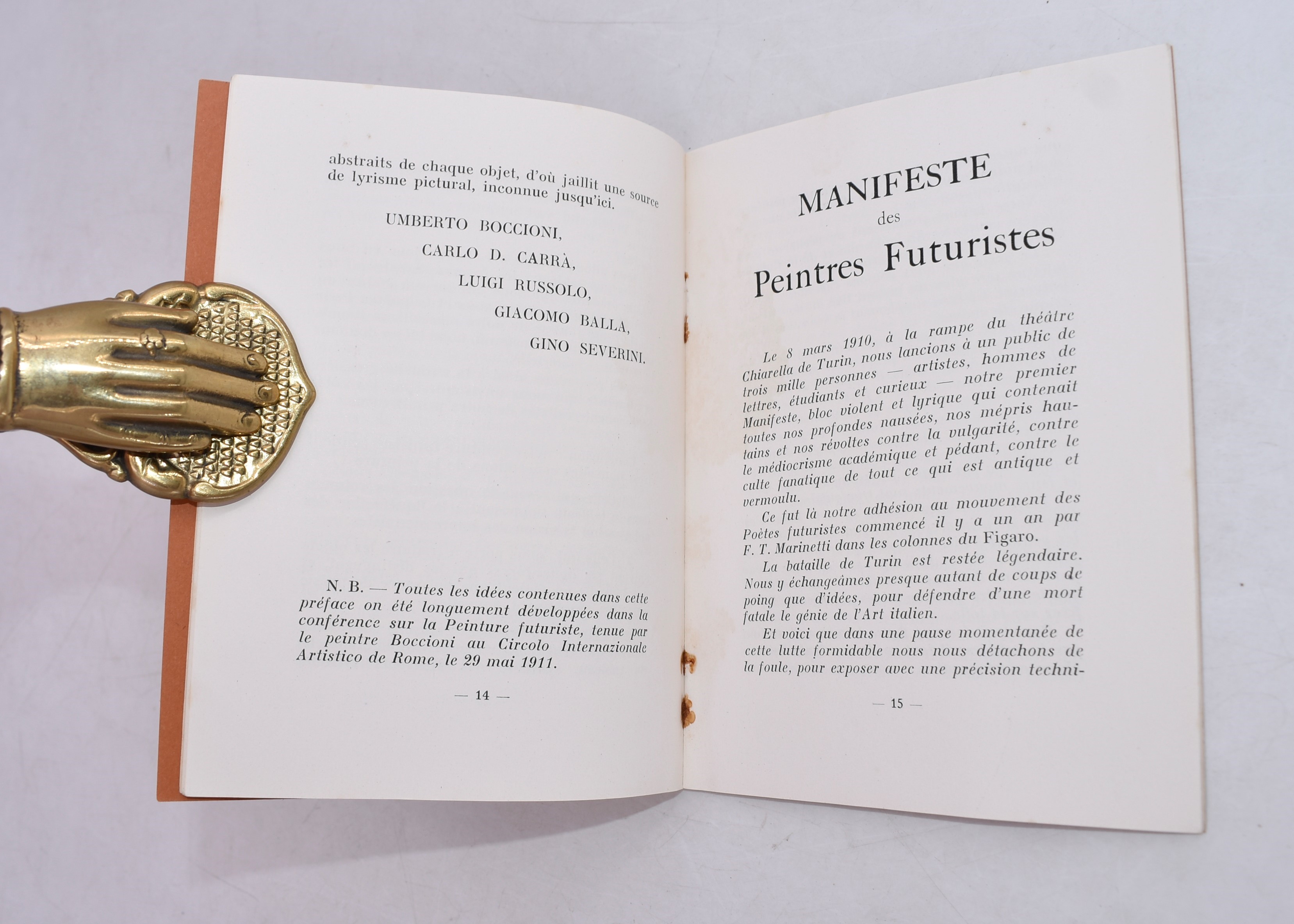 Les Peintres Futuristes Italiens. 1912.
