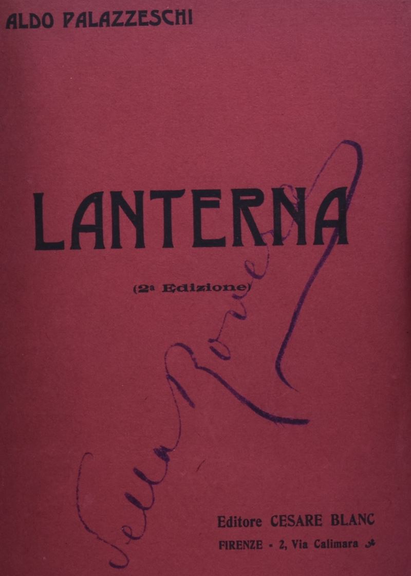 Palazzeschi, Aldo. Lanterna. 1909 (ma 1907).