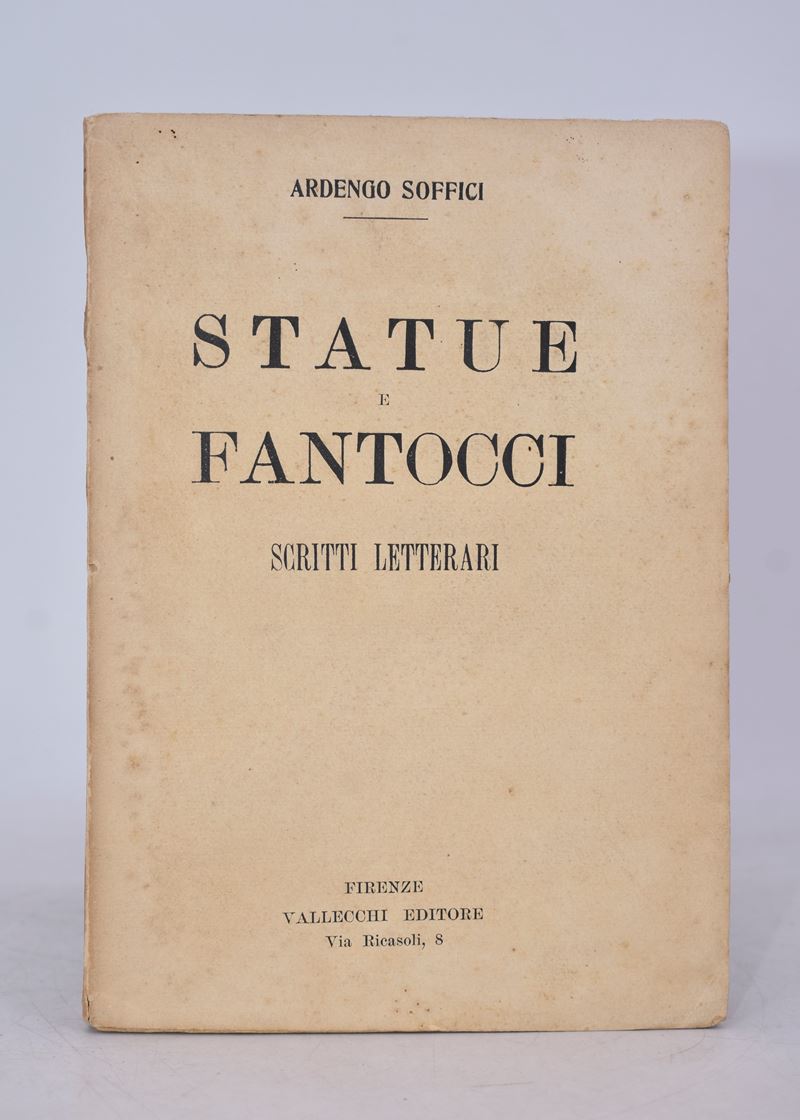 Soffici, Ardengo. Statue e Fantocci. Scritti Letterari. 1919.