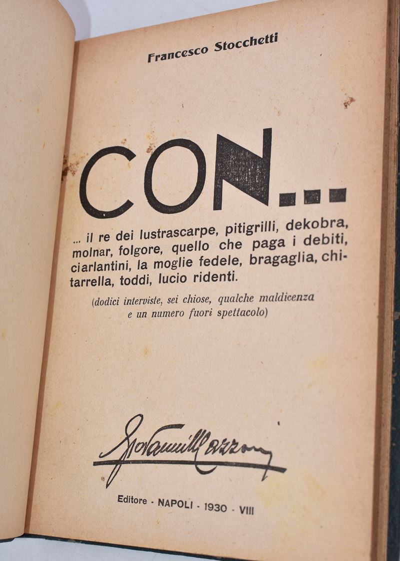 Stocchetti, Francesco. Con... 1930.
