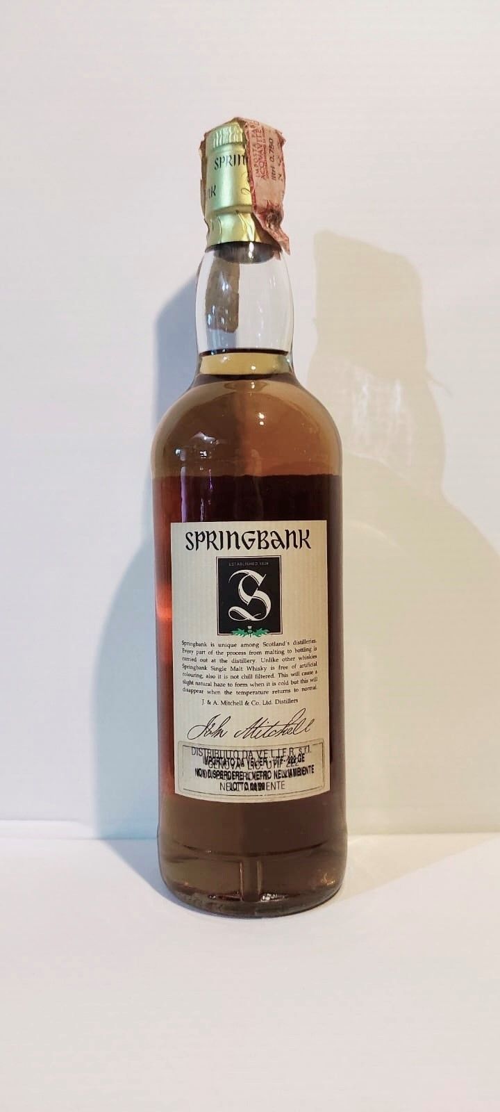 Springbank CV Single Malt Scotch Whisky
