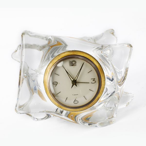 Schneider crystal stand clock