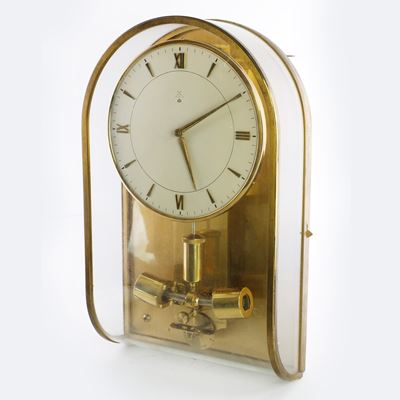 Orologio da Muro H.a.u. Modello Ato in Cristallo ed Ottone