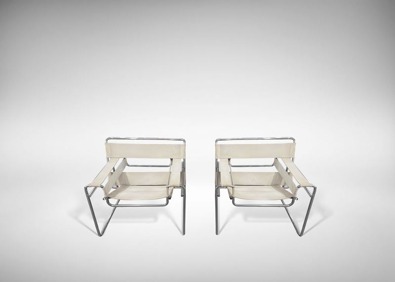 Marcel Breuer - Knoll International Pecs, 1902 - New York, 1981 - Sedie Vintage Wassily Modello B...