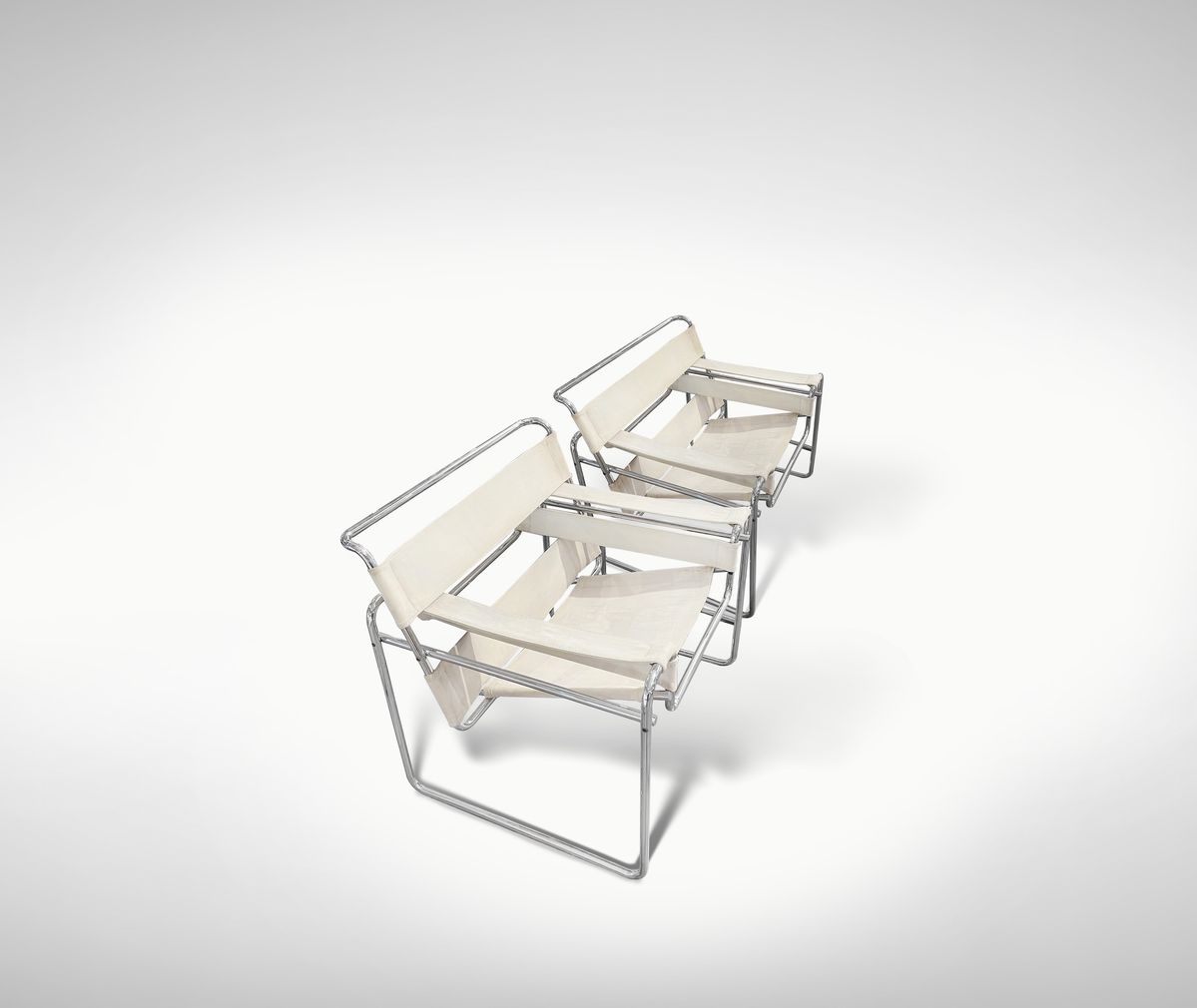 Marcel Breuer - Knoll International Pecs, 1902 - New York, 1981 - Sedie Vintage Wassily Modello B...