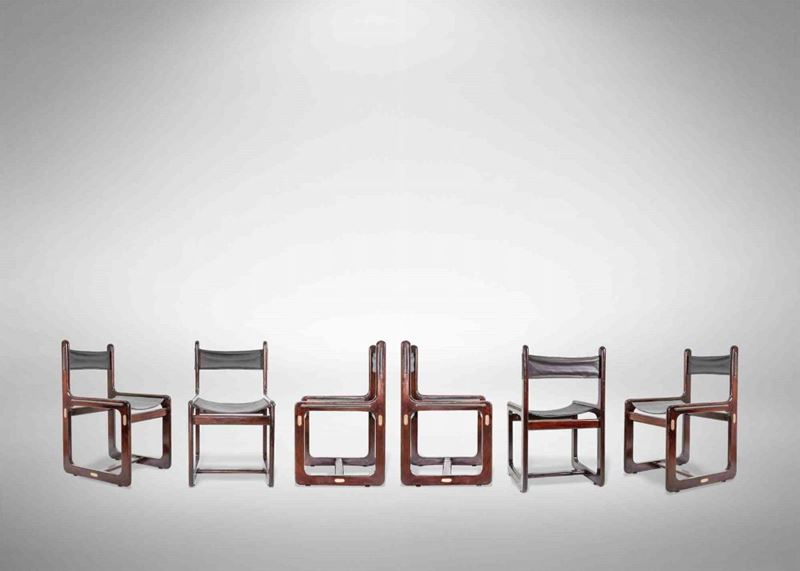 6 Sedie Vintage "stile Nautico" di Gallotti & Radice