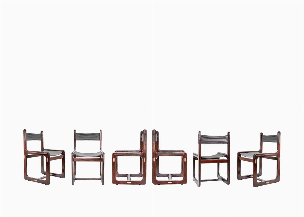 6 Sedie Vintage "stile Nautico" di Gallotti & Radice