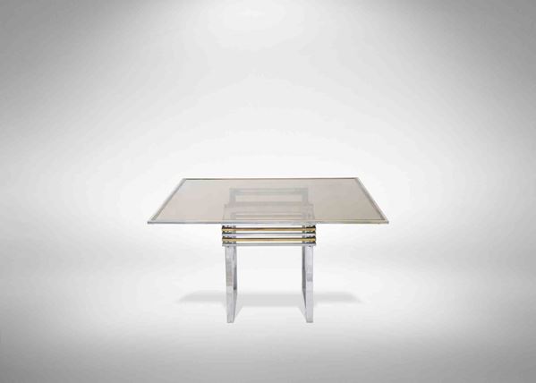 Romeo Rega - Chromed and Brass Table 