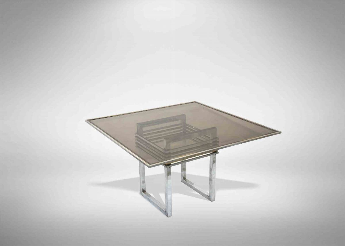 Romeo Rega - Tavolo in Ottone Cromato