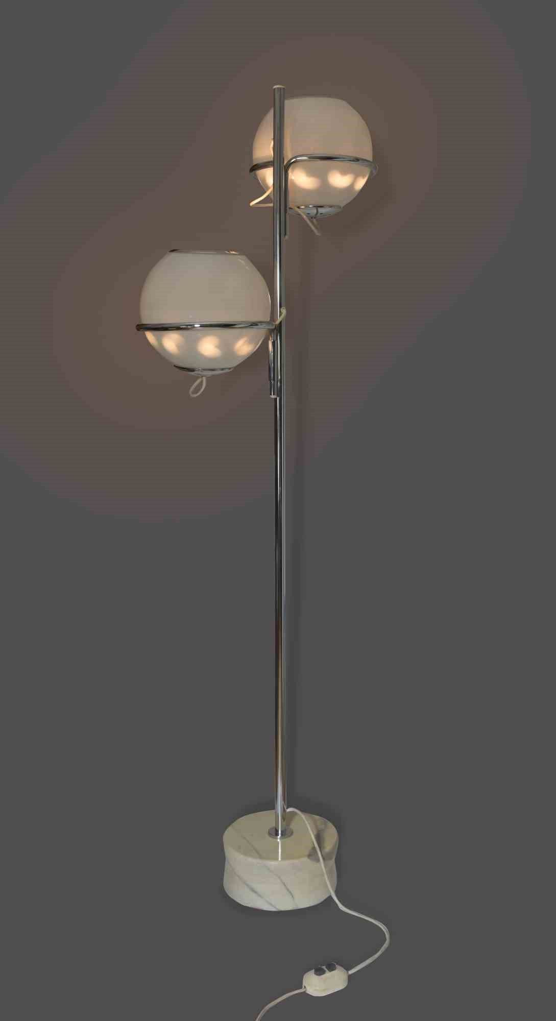 Gino Sarfatti Venezia, 1912 - Gravedona, 1985 - Lampada da Terra Vintage 1094