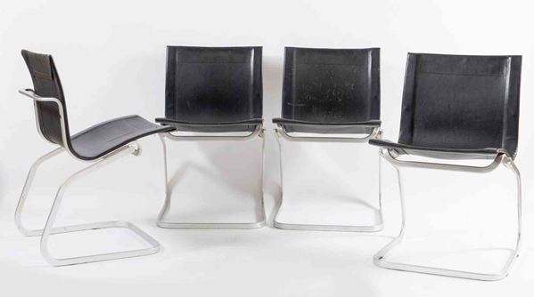 Claudio Salocchi - Set of 4 Chairs Lia Model