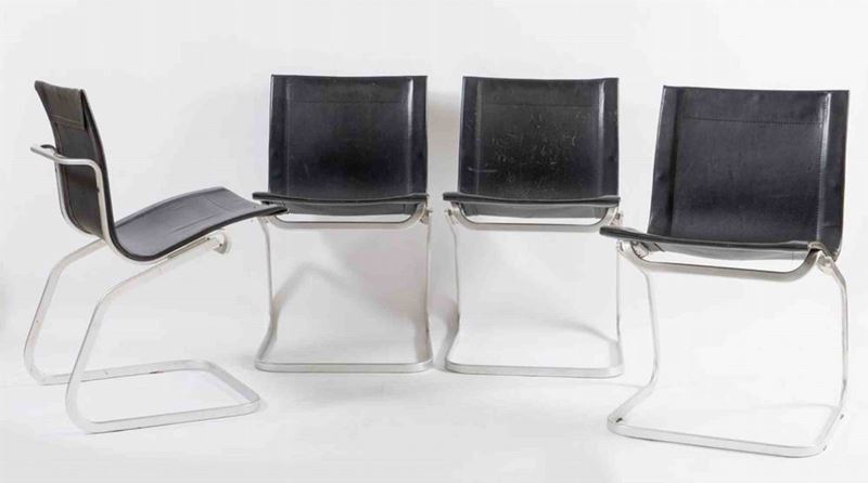 Claudio Salocchi - Set di 4 Sedie Modello Lia