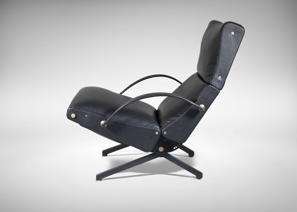 Osvaldo Borsani (nello Stile Di) Varedo, 1911- Milano, 1985 - Poltrona Regolabile P40 Vintage