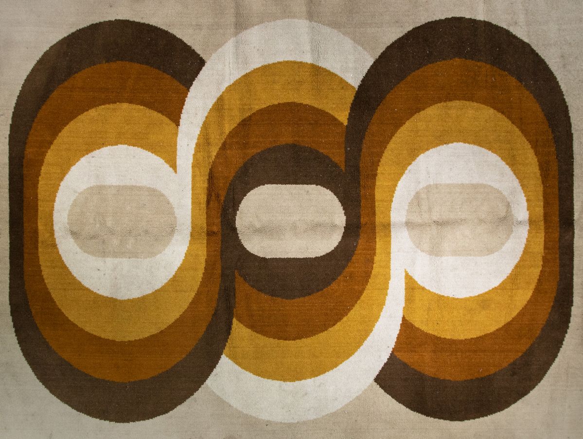 Arazzo a Spirale Vintage Space Age