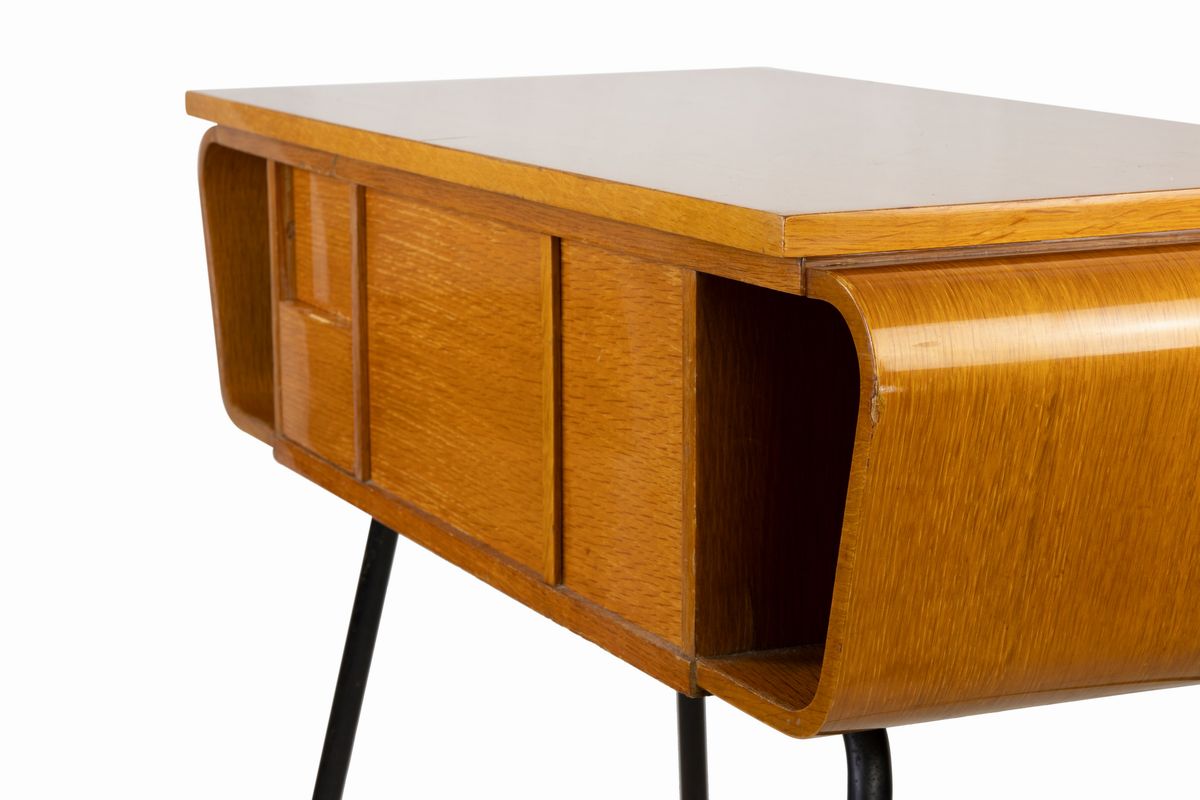 Console Vintage di Metà Secolo per Macchina da Cucire Singer