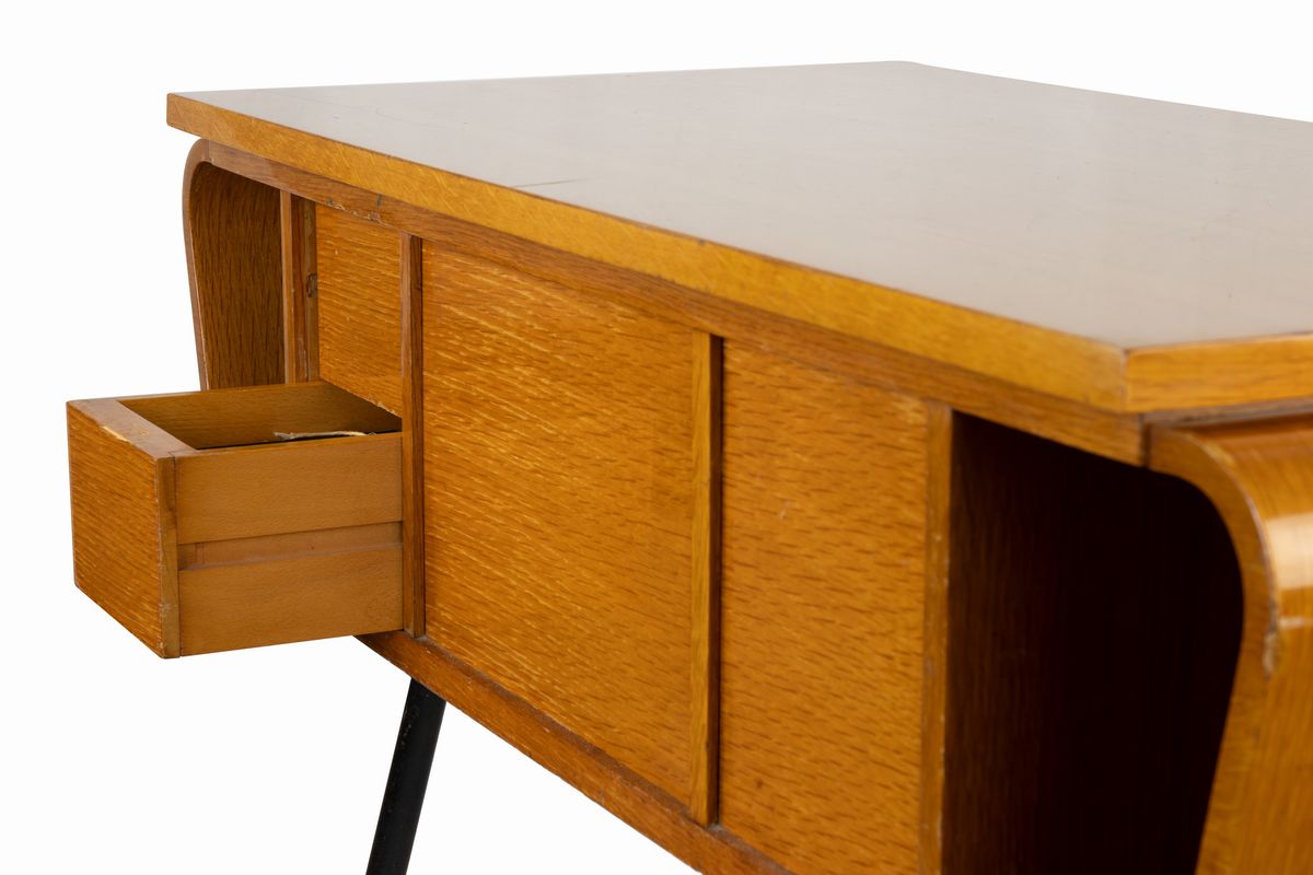 Console Vintage di Metà Secolo per Macchina da Cucire Singer