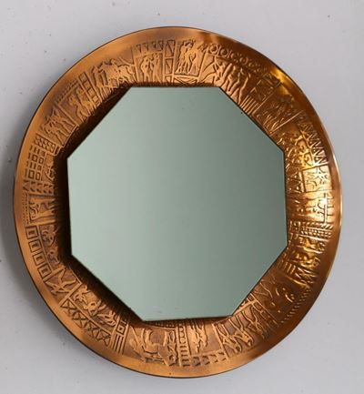 Specchio Furgeri in Ottone