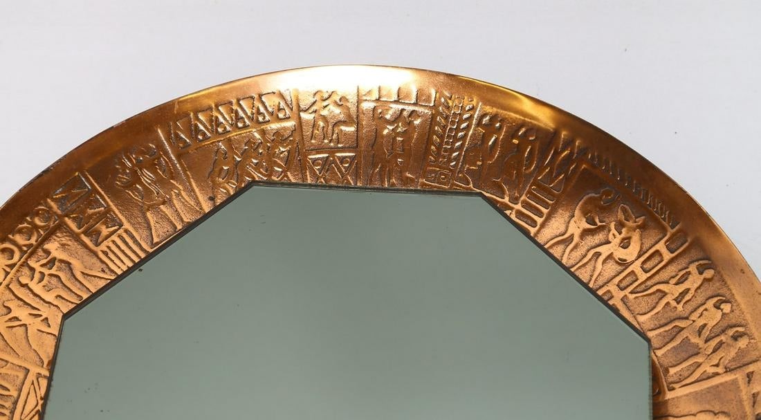Specchio Furgeri in Ottone