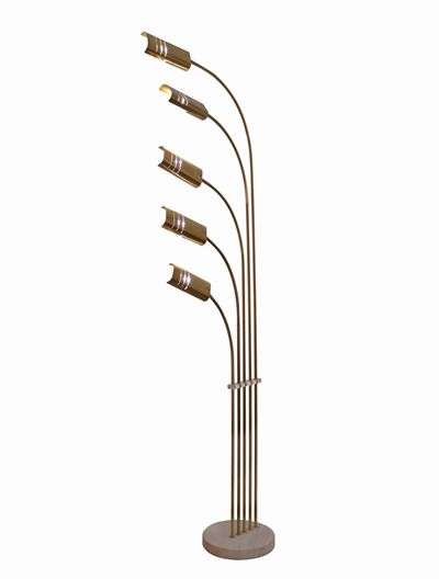 Lampada da Terra Vintage a Cinque Luci