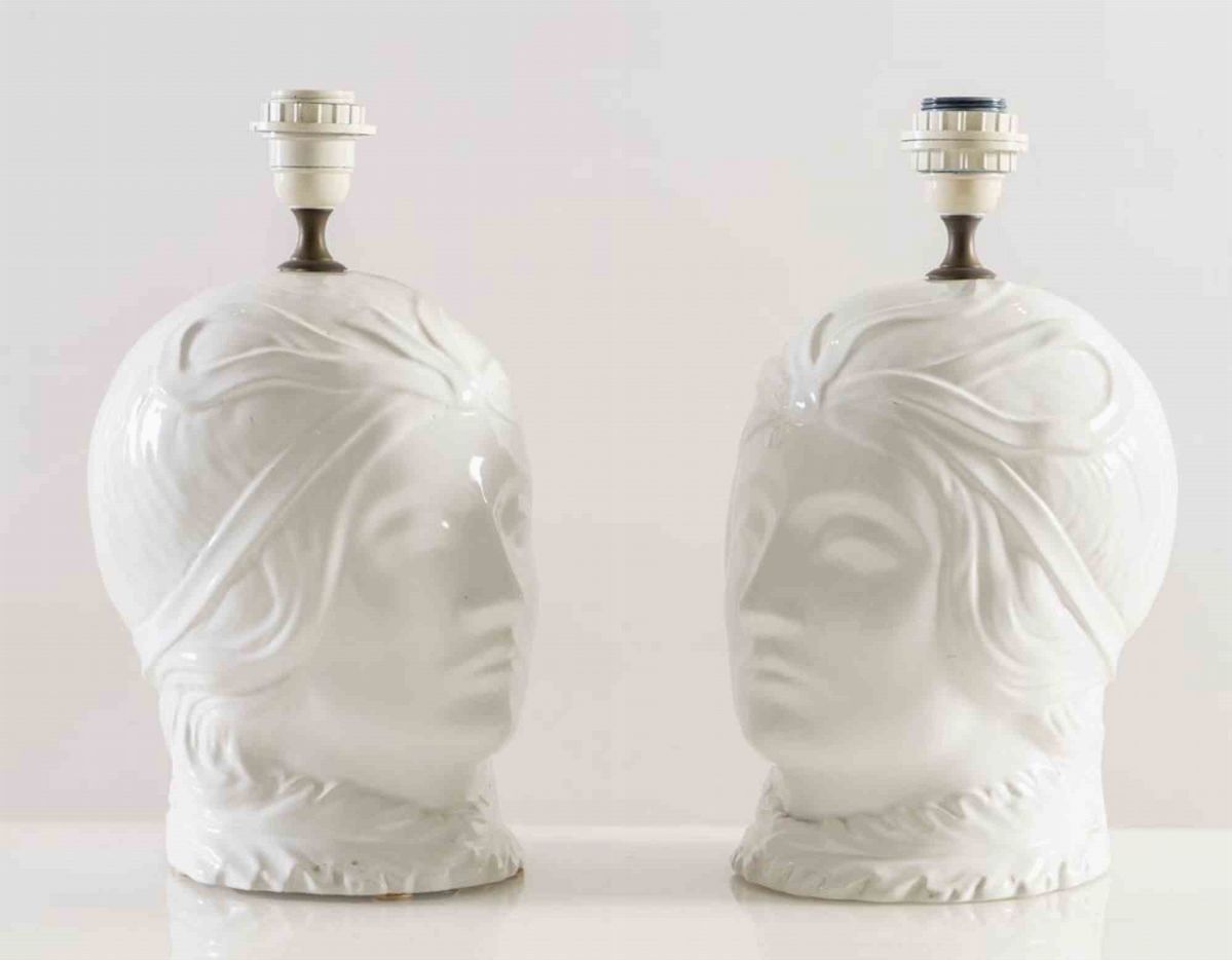 Coppia di Lampade nello Stile di Tommaso Barbi
