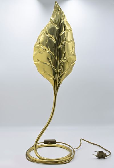 Lampada Foglia Vintage in Ottone