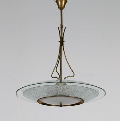 Lampada a Sospensione di Fontana Arte (attr.)