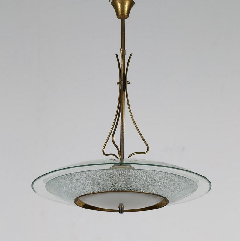 Lampada a Sospensione di Fontana Arte (attr.)