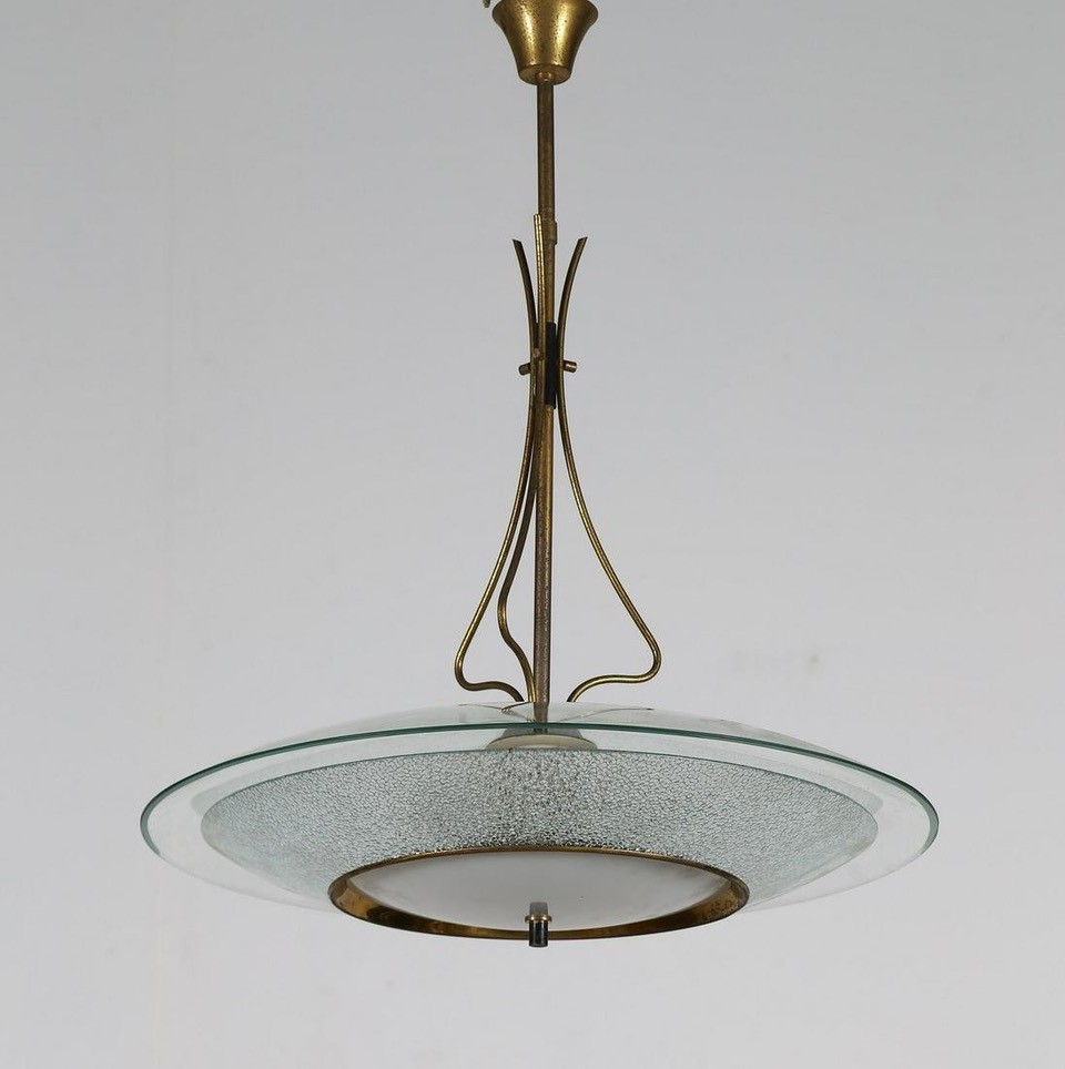 Lampada a Sospensione di Fontana Arte (attr.)