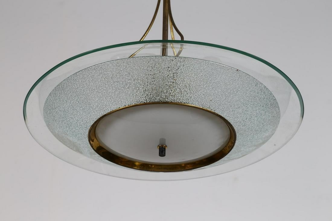 Lampada a Sospensione di Fontana Arte (attr.)