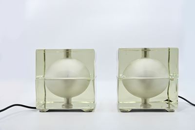 Coppia di Lampade "cubosfera"