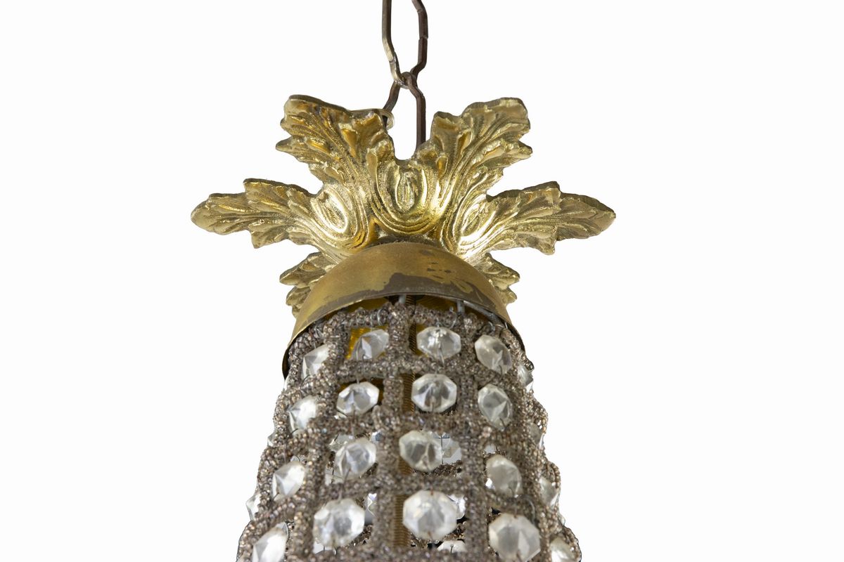 Lampadario a Bracci in Stile Impero Francese, Francia Inizio XX Secolo