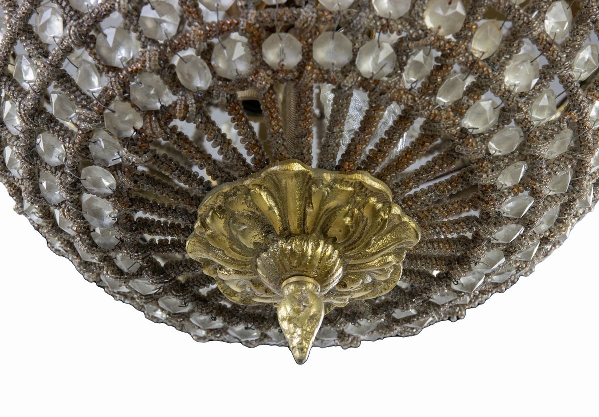 Lampadario a Bracci in Stile Impero Francese, Francia Inizio XX Secolo