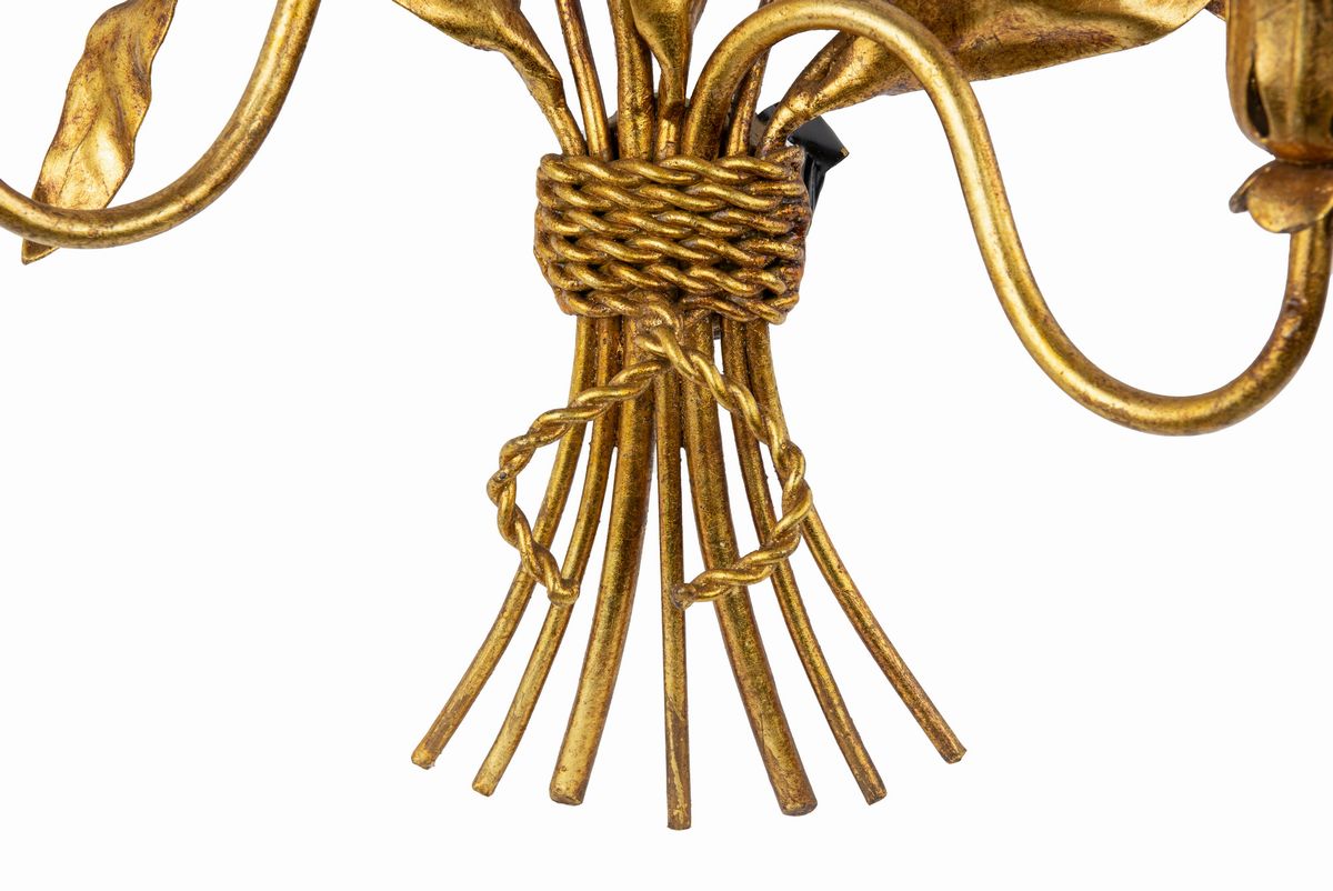 Lampada a Mensola in Ottone Dorato nello Stile di Hans Kogl