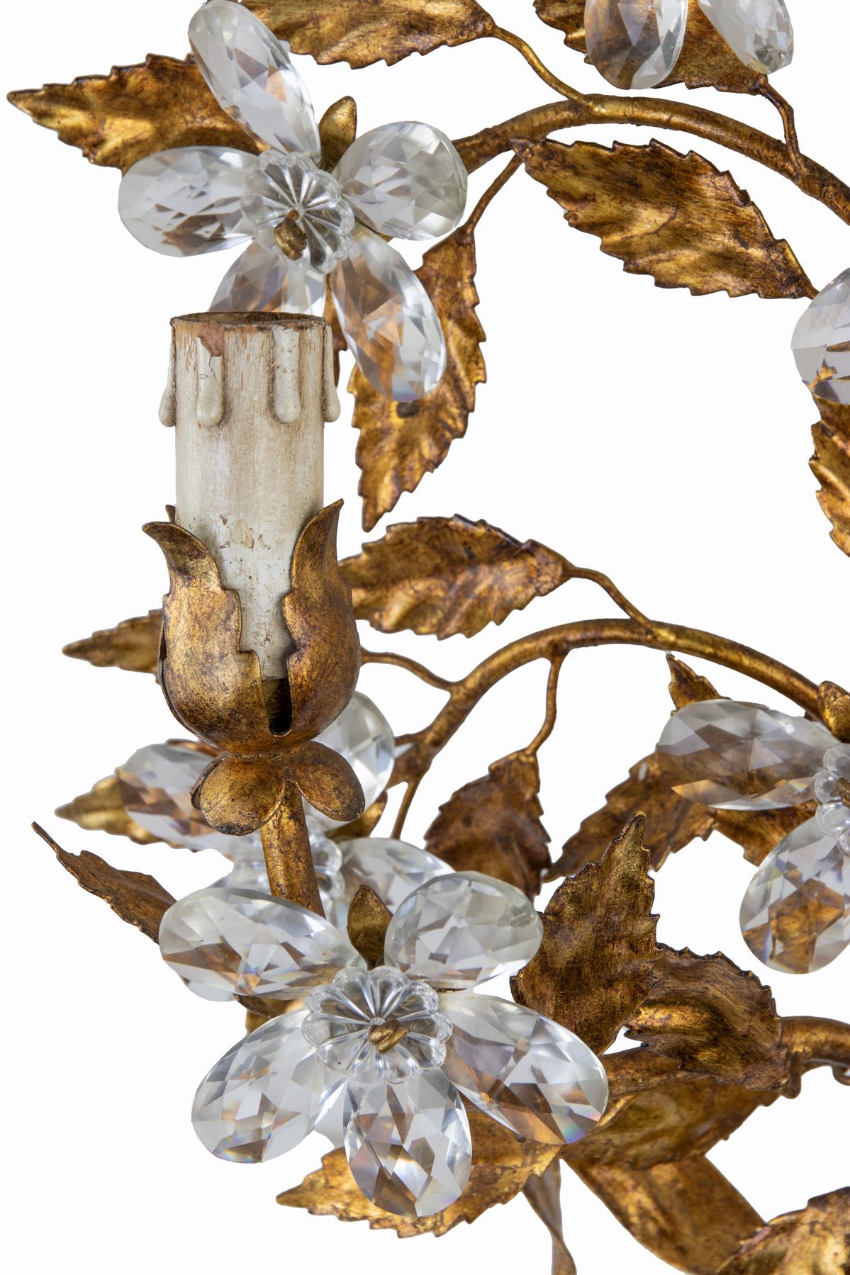 Lampada a Mensola in Ottone Dorato nello Stile di Hans Kogl