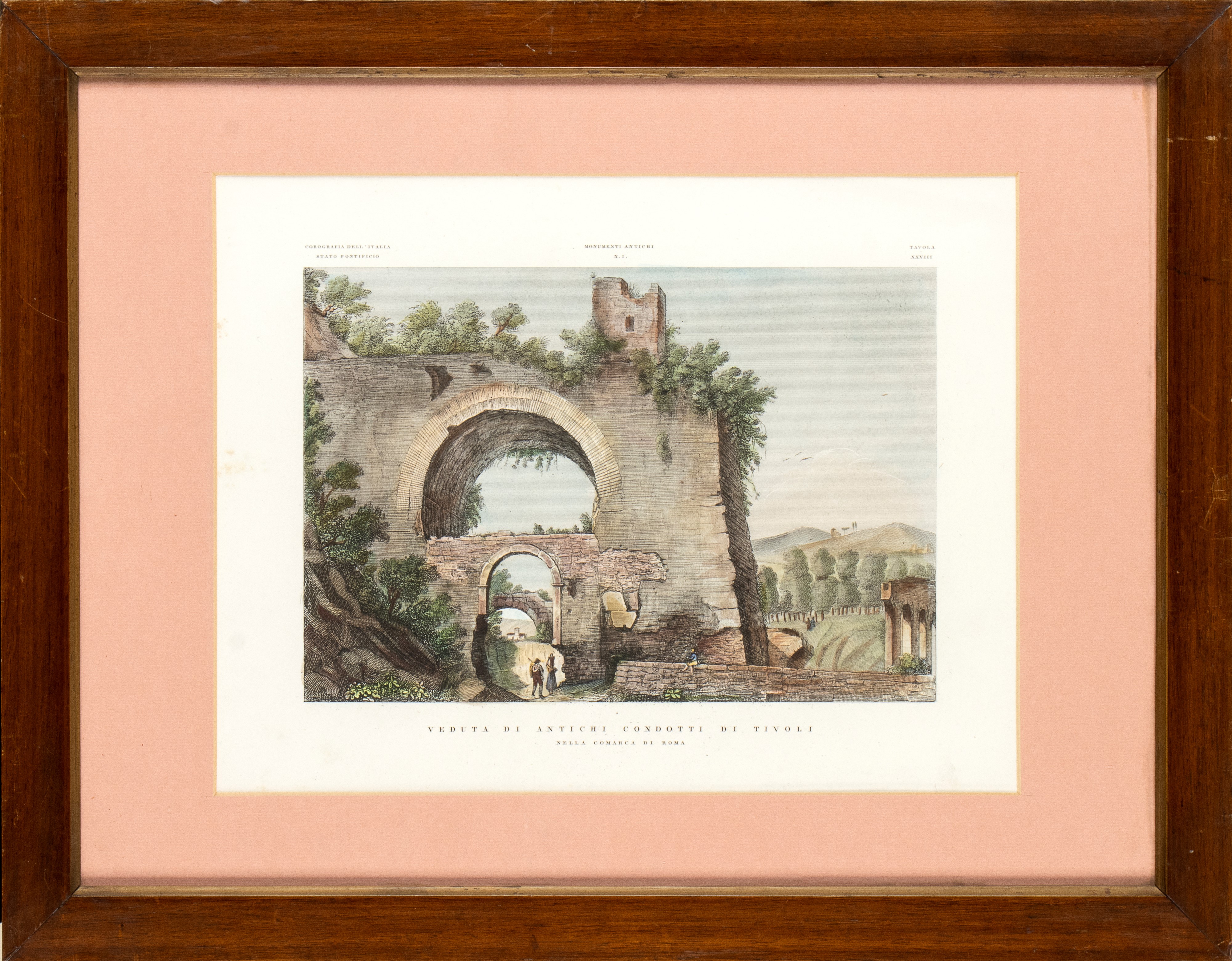 Lotto di due incisioni con soggetti romani