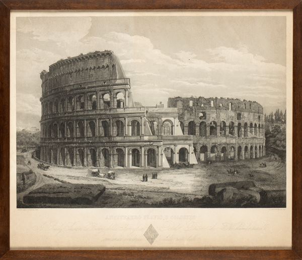 Domenico Amici : Anfiteatro Flavio o Colosseo  - Auction Old Master and Modern Prints, Matrices, Maps, Photography - Bertolami Fine Art - Casa d'Aste