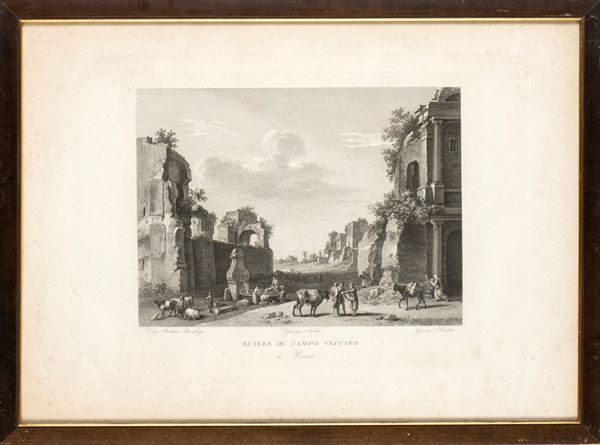 Ruins of Campo Vaccino in Rome  - Auction Old Master and Modern Prints, Matrices, Maps, Photography - Bertolami Fine Art - Casa d'Aste