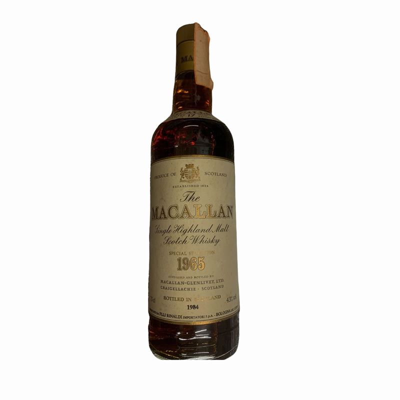 Macallan Single Highland Malt Scotch Whisky 17 Years Old 1965