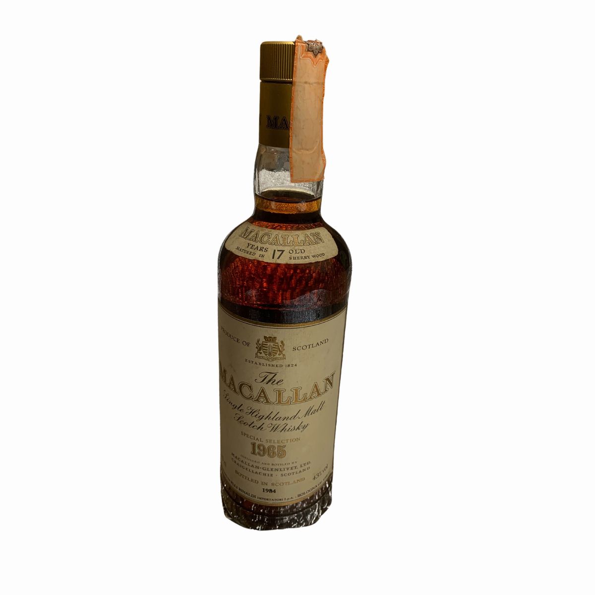 Macallan Single Highland Malt Scotch Whisky 17 Years Old 1965