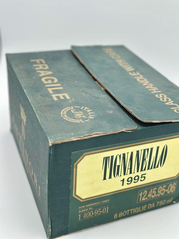 Marchesi Antinori, Tignanello  (1995)  - Italia-Toscana - Auction Red, White & Sparkling: Fine Wines from Italy and France - Bertolami Fine Art - Casa d'Aste
