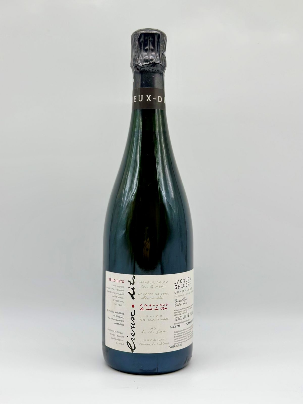 Jacques Selosse, Lieux-dits Sous le Mont Mareuil Sur Ay Grand Cru Extra Brut