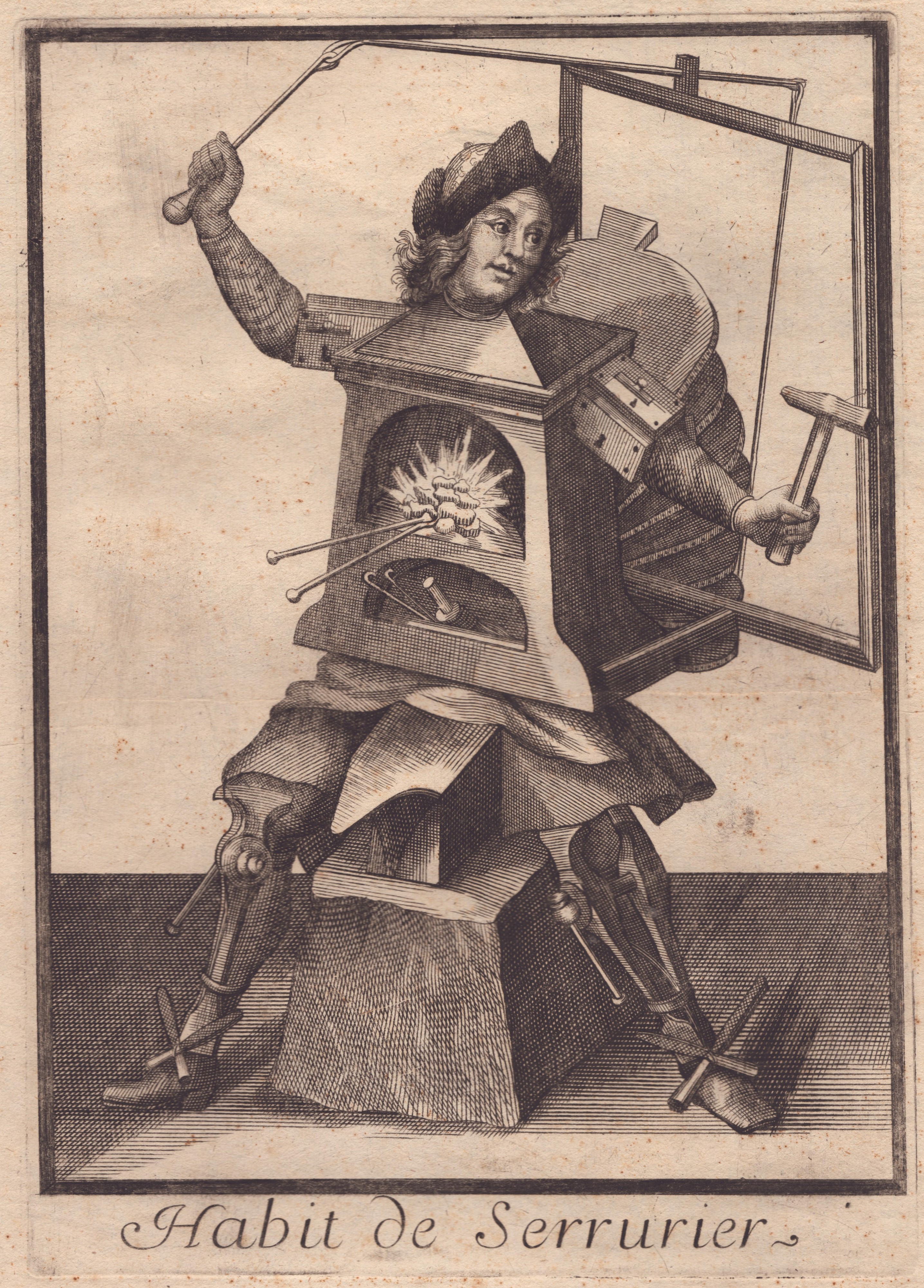 Nicolas De Larmessin II - Habitat De Serrurier