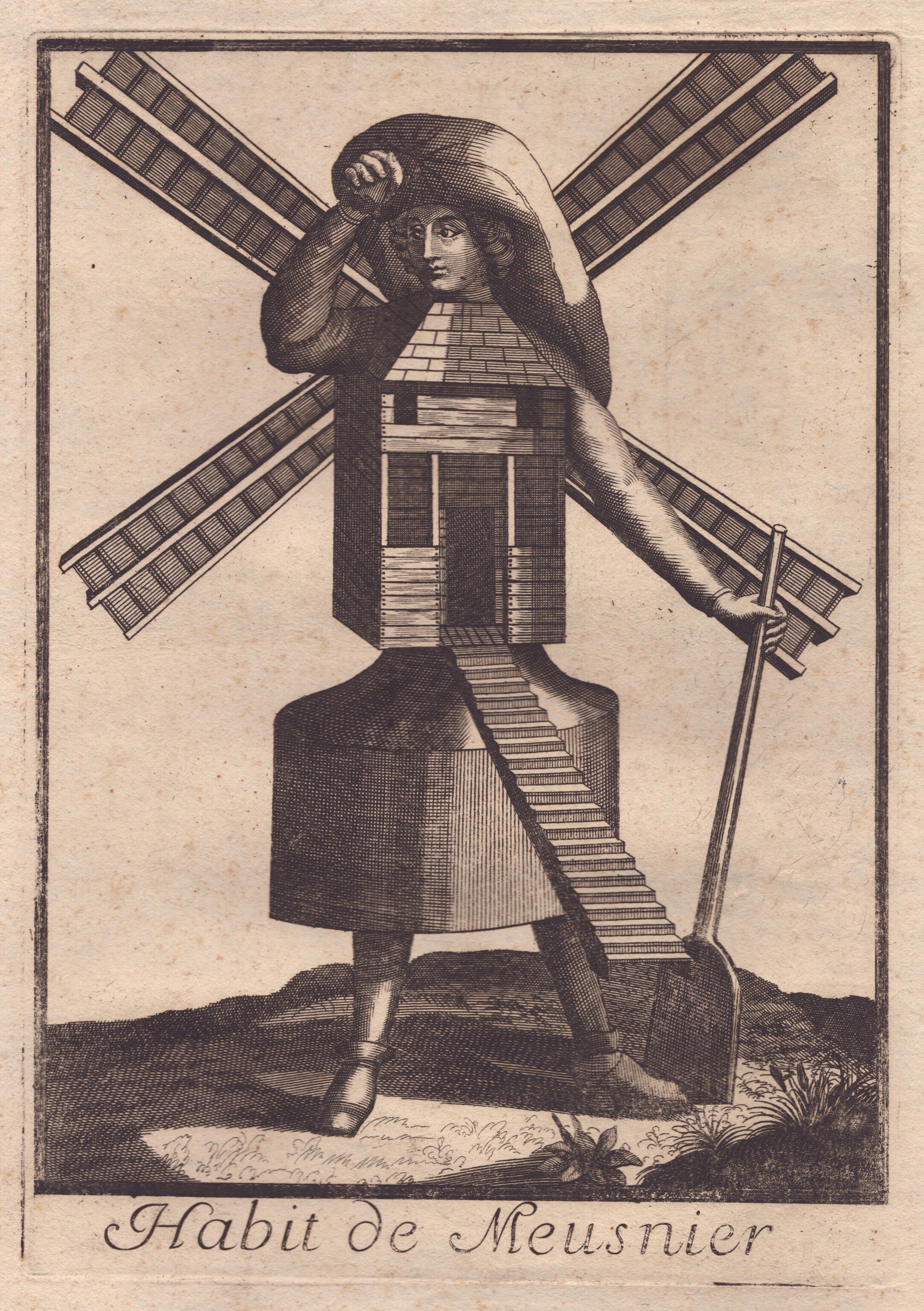 Nicolas De Larmessin II - Habitat De Meusnier