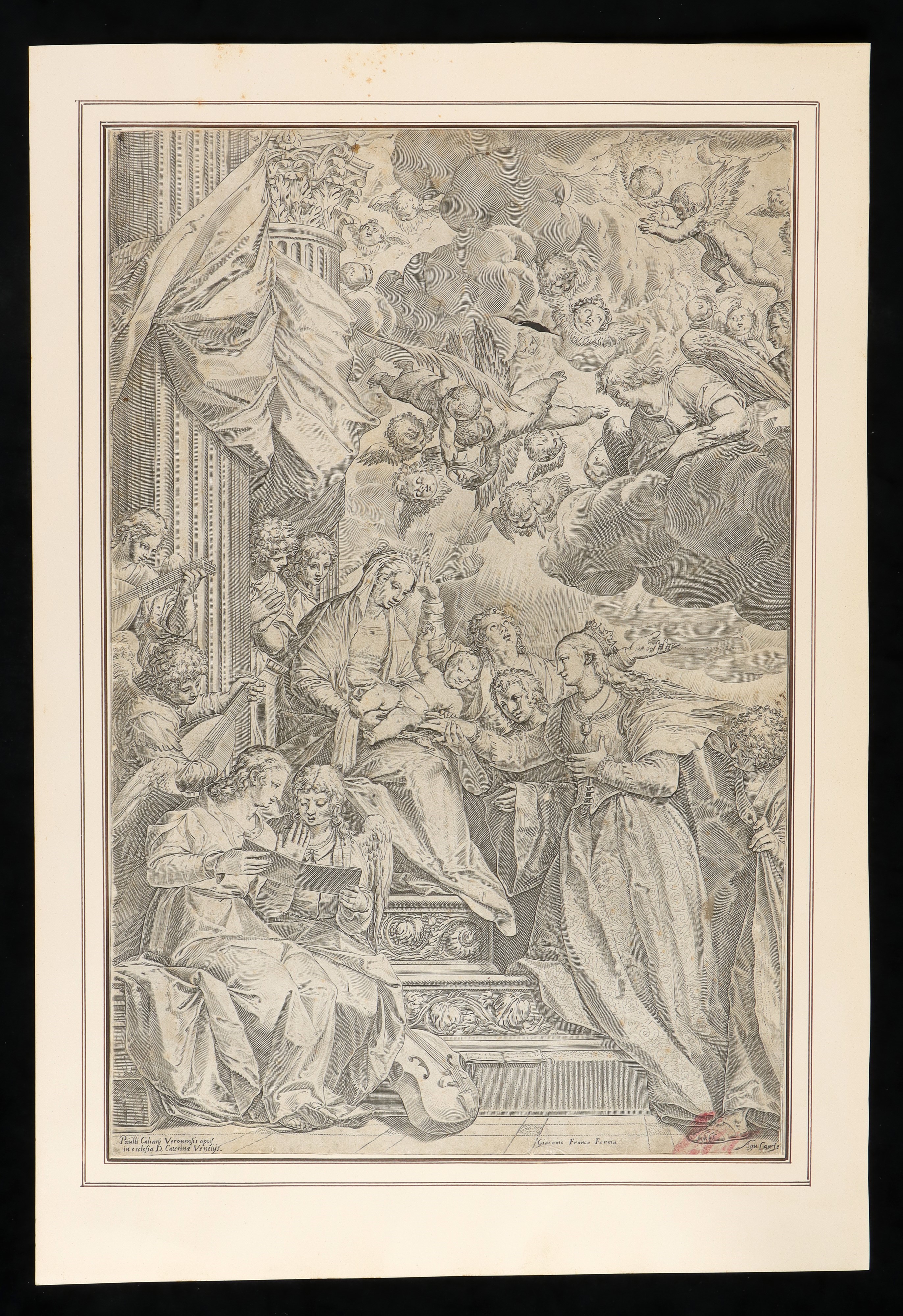 Agostino Carracci - Il Matrimonio Mistico di Santa Caterina
