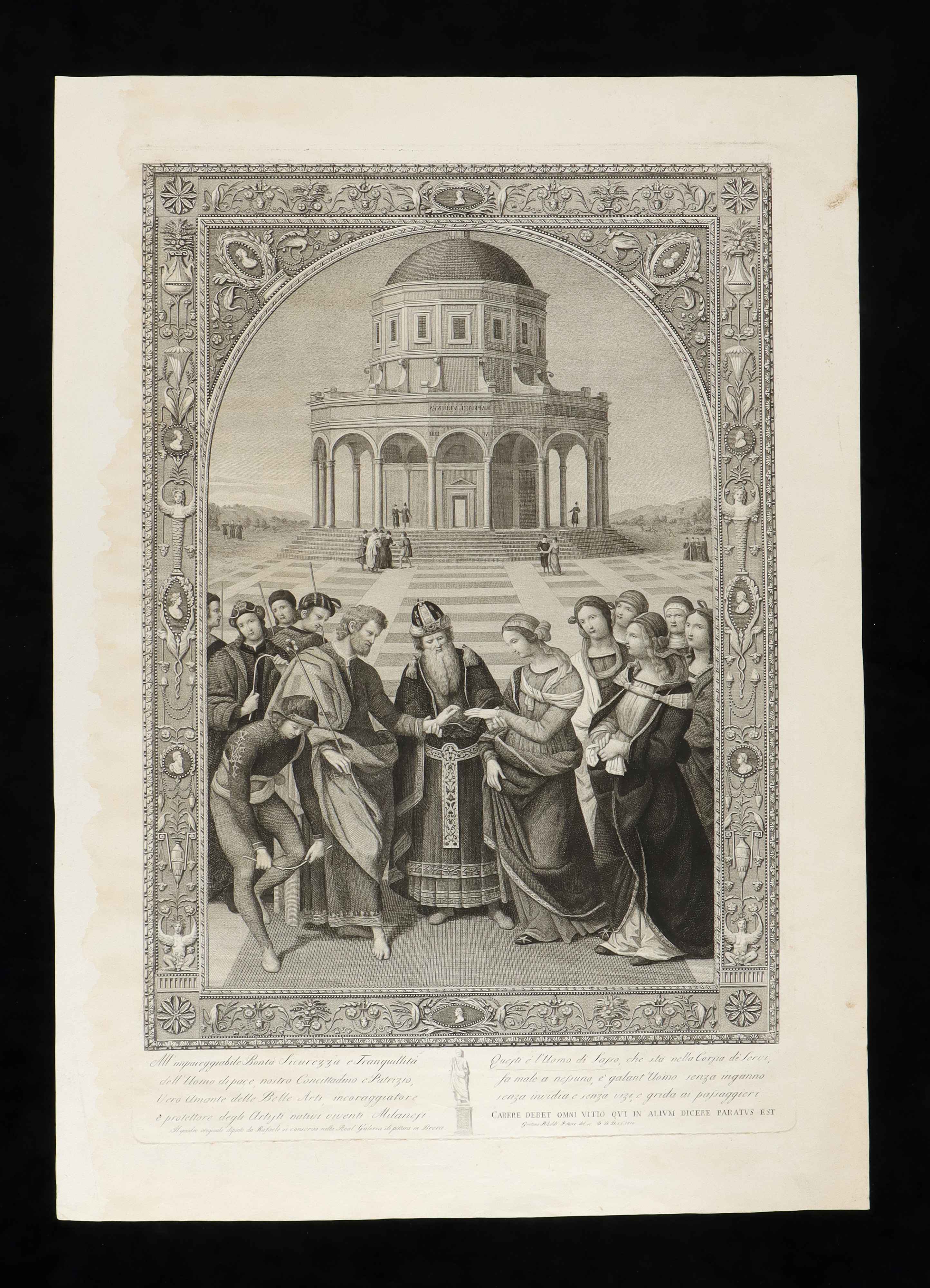 Lotto di 3 Incisioni da Correggio, Raffaello e Tiziano