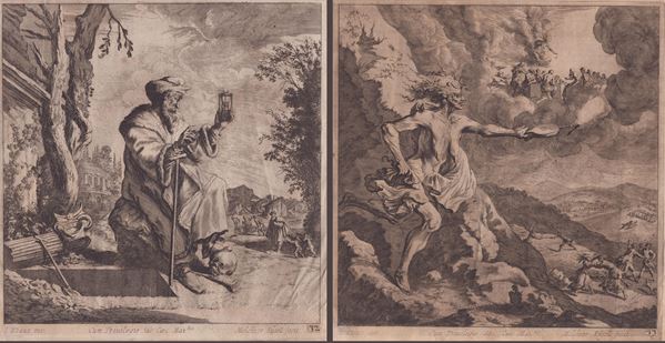Melchior K&#252;sel - Vanitas. Two etchings