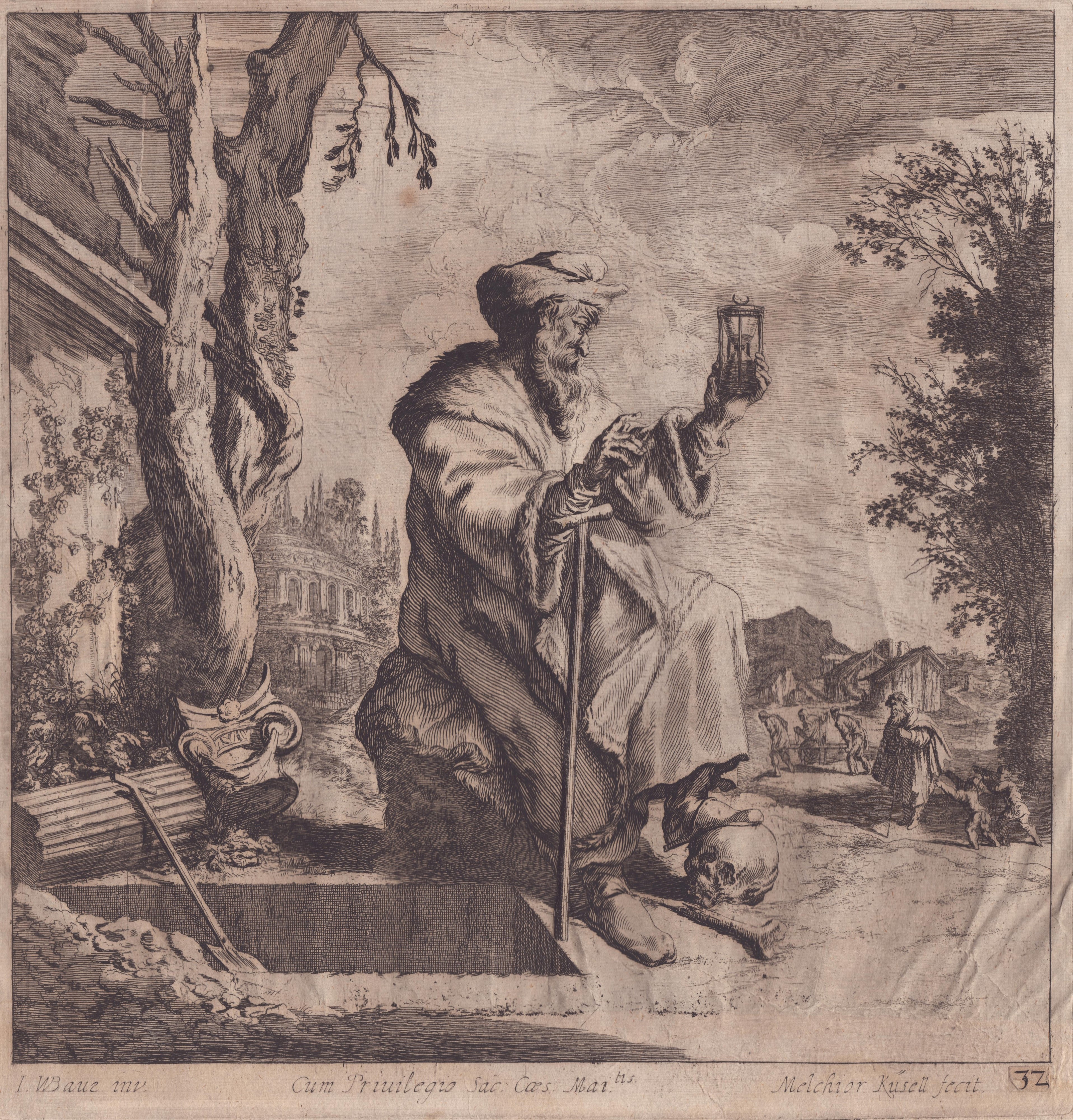 Melchior Küsel - Vanitas. Due Incisioni